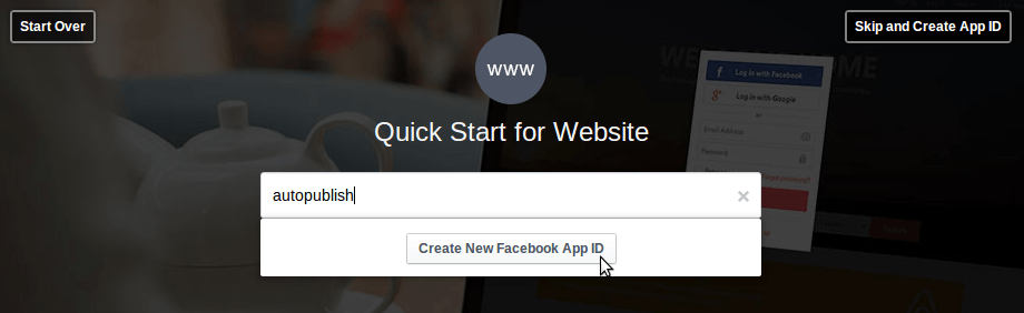 create-facebook-app