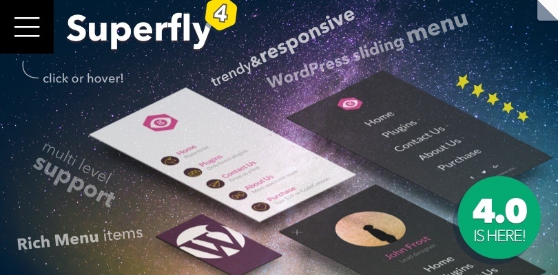 Superfly WordPress Menu plugin 3