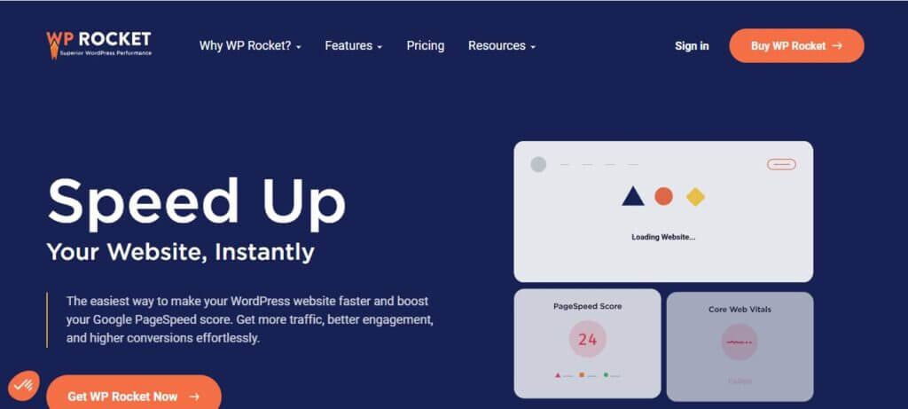WP Rocket plugin to boost website speed