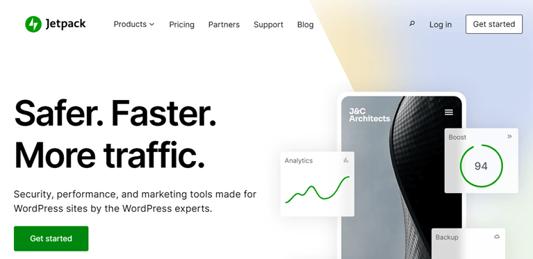 jetpack security provider for WordPress website