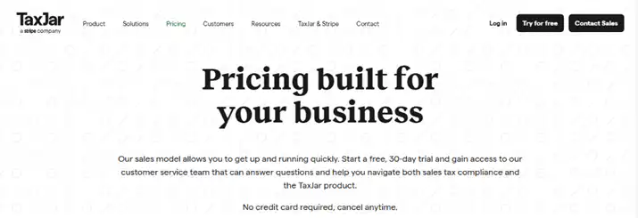 TaxJar platform for sales tax compliance.