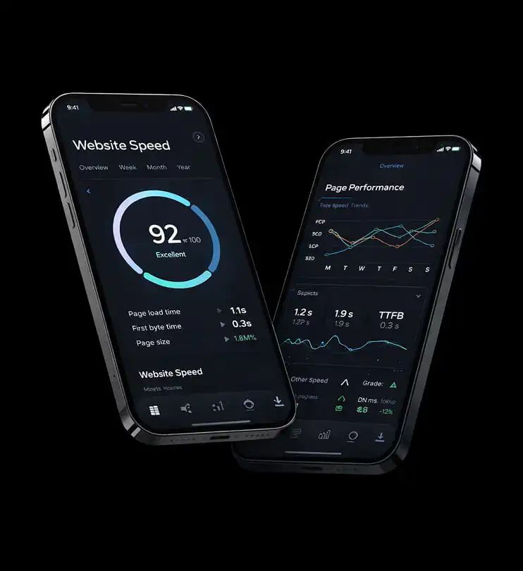 website speed 1 Performance Optimization mockup