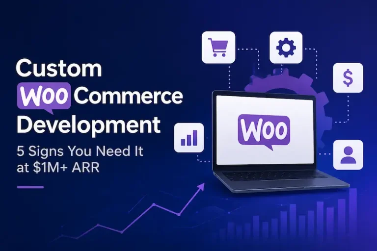 Why Stock WooCommerce Stops Working at $1M+ ARR (and the 5 Customizations Most Founders Need First) 