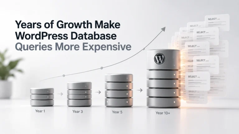 Years of Growth Make WordPress Database Queries More Expensive 
