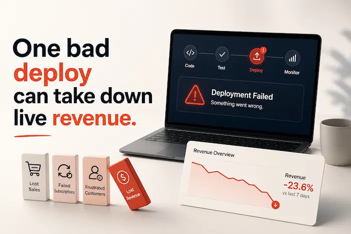 One bad deploy can take down live revenue